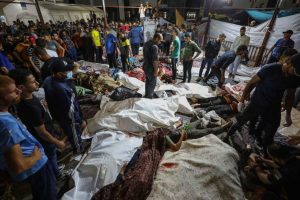 Lee más sobre el artículo Masacre en el Hospital Al-Maamadani: genocidio sionista